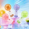Colorful portable small fan with USB charging, mini silent for dormitory and office use Specification image